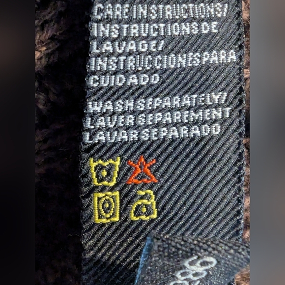 Hudson Cable Knit Acid Wash Brown Cotton Sweater Size large - Picture 10 of 11